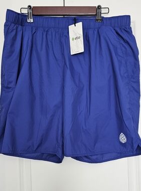 Stio Men’s Second Light Shorts XL 7” Blue Hiking Running Athletic Shorts NWT $69
